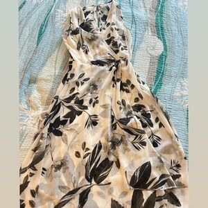 Calvin Klein Floral-Print High-Low Wrap Maxi Dress